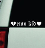 Emo Kid Car Decal Truck Mirror Window Windshield Bumper Sticker Men Girls Blegh Hardcore Metal Goth