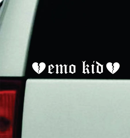 Emo Kid Car Decal Truck Mirror Window Windshield Bumper Sticker Men Girls Blegh Hardcore Metal Goth