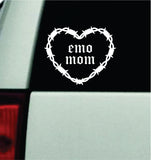 Emo Mom Barb Wire Heart Car Decal Bumper Sticker Truck Mirror Window Windshield Girls Goth Blegh