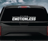 Emotionless Car Decal Truck Window Windshield Banner JDM Sticker Vinyl Quote Men Meets Club