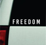 Freedom Car Decal Bumper Sticker Truck Mirror Window Windshield Girls Men USA America