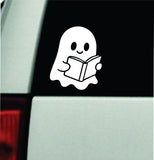 Ghost Reading Book Car Decal Bumper Sticker Truck Mirror Window Windshield Girls Cute