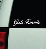 Gods Favorite Car Decal Bumper Sticker Truck Mirror Window Windshield Girls Men