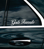 Gods Favorite Car Decal Bumper Sticker Truck Mirror Window Windshield Girls Men