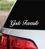 Gods Favorite Car Decal Bumper Sticker Truck Mirror Window Windshield Girls Men