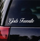 Gods Favorite Car Decal Bumper Sticker Truck Mirror Window Windshield Girls Men