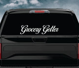 Grocery Getter V2 Car Decal Truck Window Windshield Banner JDM Sticker Vinyl Quote Funny Sadboyz Racing Club Meets