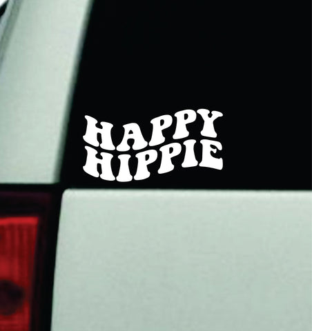 Happy H Car Decal Truck Window Windshield JDM Bumper Sticker Vinyl Quote Girls Funny Mom Milf Trendy Meme