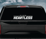 Heartless V3 Car Decal Truck Window Windshield Mirror Banner JDM Sticker Vinyl Men
