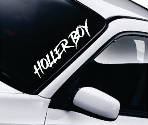 Holler Boy HB Car Decal Truck Window Windshield Banner JDM Sticker Vinyl