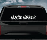 Hustle Harder v2 Car Decal Truck Window Windshield Banner JDM Sticker Vinyl