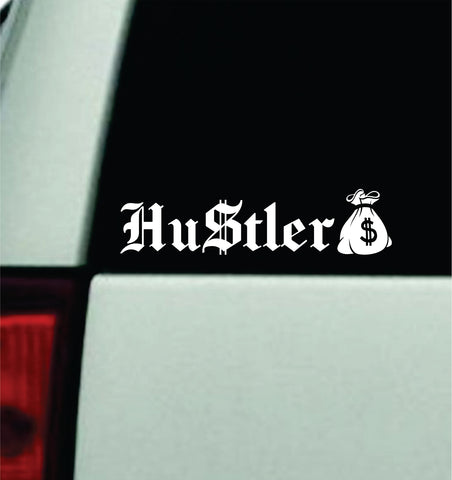Hustler Car Decal Bumper Sticker Truck Mirror Window Windshield Funny Men