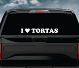I Love Tortas V2 Car Decal Truck Window Windshield Banner JDM Sticker Vinyl Quote Men Meets Club