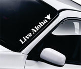 Live Aloha v2 Car Decal Truck Window Windshield Banner JDM Sticker Vinyl Hawaii