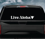 Live Aloha v2 Car Decal Truck Window Windshield Banner JDM Sticker Vinyl Hawaii