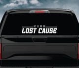 Lost Cause Car Decal Truck Window Windshield Banner JDM Sticker Vinyl Quote Funny Sadboyz Racing Club Meets