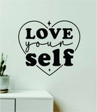 You Are Loved You Are Enough Wall Decal Home Decor Art Sticker Vinyl Quote Inspirational Positive Affirmation Mental Health