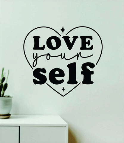You Are Loved You Are Enough Wall Decal Home Decor Art Sticker Vinyl Quote Inspirational Positive Affirmation Mental Health
