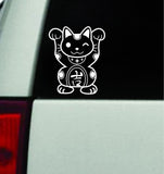 Lucky Cat Car Decal Truck Window Windshield Mirror JDM Bumper Sticker Vinyl Quote Men Girls