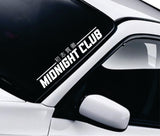 Midnight Club Car Decal Truck Window Windshield Banner JDM Sticker Vinyl Quote Funny Sadboyz Racing Club Meets