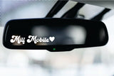 Milf Mobile V4 Car Decal Truck Window Windshield Visor Mirror JDM Bumper Sticker Vinyl Quote Girls Cute Passenger Princess