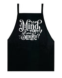 Mind If I Smoke V2 Apron Kitchen Bbq Barbeque Cook Grill Chef Bake Food Funny Gift Men Girls Mom Dad Gift