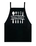 Mom's Kitchen V3 Apron Kitchen Bbq Barbeque Cook Grill Chef Bake Food Funny Gift Men Girls Mom Dad Gift