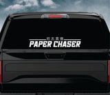 Paper Chaser V3 Car Decal Truck Window Windshield Mirror Banner JDM Sticker Vinyl Men