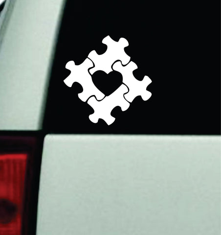 Puzzle Pieces Heart Car Decal Truck Mirror Window Windshield Bumper Sticker Men Girls Autistic Autism