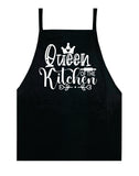 Queen of the Kitchen V4 Apron Kitchen Bbq Barbeque Cook Grill Chef Bake Food Funny Gift Men Girls Mom Dad Gift