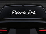 Redneck Rich Car Decal Truck Window Windshield Banner JDM Sticker Vinyl