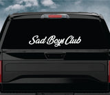 Sad Boys Club V2 Car Decal Truck Window Windshield Mirror Banner JDM Sticker Vinyl Men