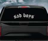 Sad Boys V3 Car Decal Truck Window Windshield JDM Sticker Vinyl Quote Drift Men Automobile Street Racing Broken Heart Club Japanese