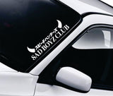 Sad Boyz Club V4 Car Decal Truck Window Windshield JDM Banner Sticker Vinyl Quote Men Automobile Street Racing Broken Heart Club Japanese Speedhunter