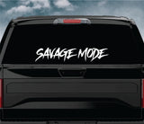 Savage Mode V2 Car Decal Truck Window Windshield Banner JDM Sticker Vinyl