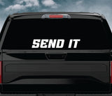 Send It Car Decal Truck Window Windshield Banner JDM Sticker Vinyl Quote Funny Sadboyz Racing Club Meets