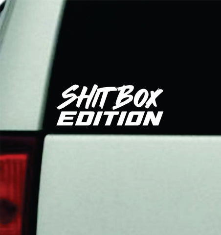 Shtbox Edition V2 Car Decal Truck Window Windshield JDM Bumper Sticker Vinyl Quote Men Girls Funny Trendy Meme Racing Club Sadboyz