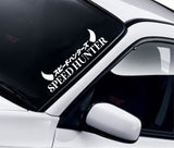 Speed Hunter V3 Car Decal Truck Window Windshield JDM Banner Sticker Vinyl Quote Drift Men Automobile Street Racing Broken Heart Club Japanese