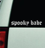 Spooky Babe Car Decal Truck Mirror Window Windshield Bumper Sticker Men Girls Blegh Goth Hardcore Metal Emo Halloween
