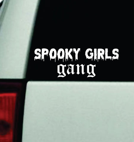 Spooky Girls Gang Car Decal Truck Mirror Window Windshield Bumper Sticker Men Girls Blegh Hardcore Metal Emo Goth