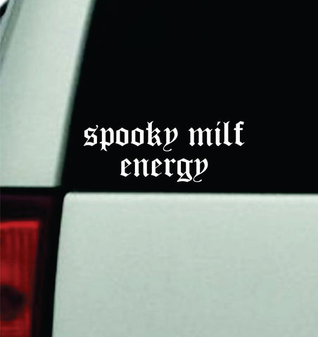 Spooky Mlf Energy Car Decal Truck Window Windshield JDM Bumper Sticker Vinyl Quote Girls Mom Funny Trendy Meme Emo Goth Halloween