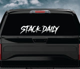 Stack Daily Car Decal Truck Window Windshield Banner JDM Sticker Vinyl