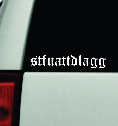Stfuattdlagg V2 Car Decal Truck Mirror Window Windshield Bumper Sticker Men Girls Funny Books