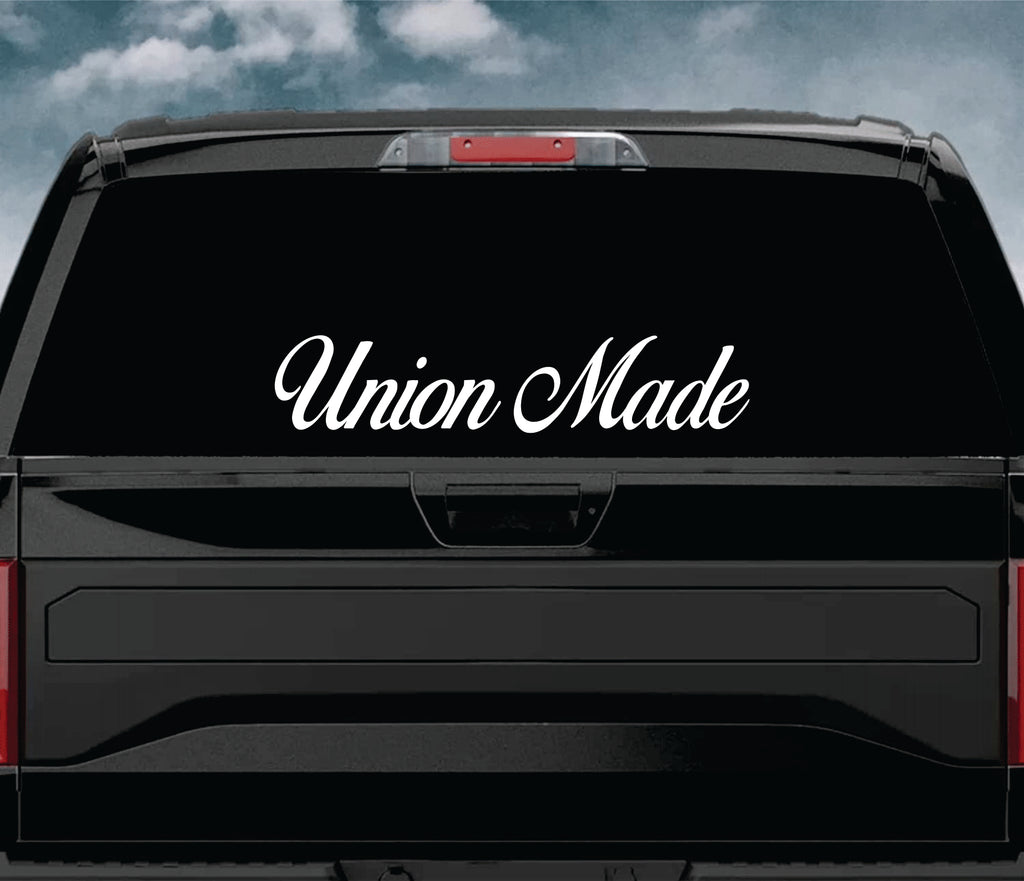 Union Made Car Decal Truck Window Windshield Banner JDM Sticker Vinyl ...