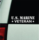 US Marine Veteran Car Decal Bumper Sticker Truck Mirror Window Windshield Girls Men USA America