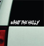 What The Helly Car Decal Truck Mirror Window Windshield Bumper Sticker Men Girls Funny Meme