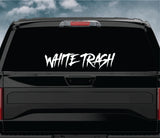 White Trash Car Decal Truck Window Windshield JDM Sticker Vinyl Quote Drift Men Automobile Street Racing Sadboyz Broken Heart Club Japanese