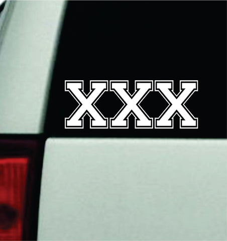 XXX Straight Edge V2 Car Decal Truck Mirror Window Windshield Bumper Sticker Men Girls Blegh Metal Hardcore Music Goth Emo