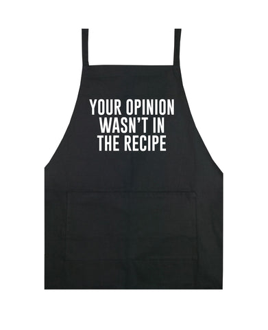 Your Opinion Wasn't In The Recipe Cooking Funny Chef Tee - Funny Chef -  Sticker