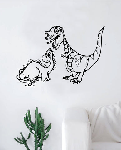2 Dinosaurs Wall Decal Sticker Vinyl Art Bedroom Living Room Decor Teen Boy Girl Nursery Children Museum